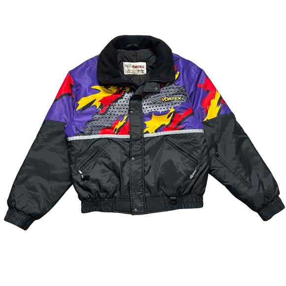Vortex Jackets & Coats Vintage Vortex Ski Snowmobile Bomber Coat S